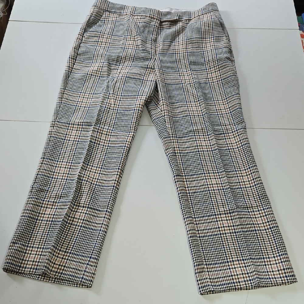 Mango plaid trousers, Grandpacore, size 10